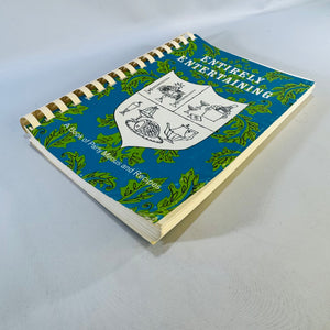 Entirely Entertaining Junior League Cookbook 1979 Party Menus Recipes Comb Bound