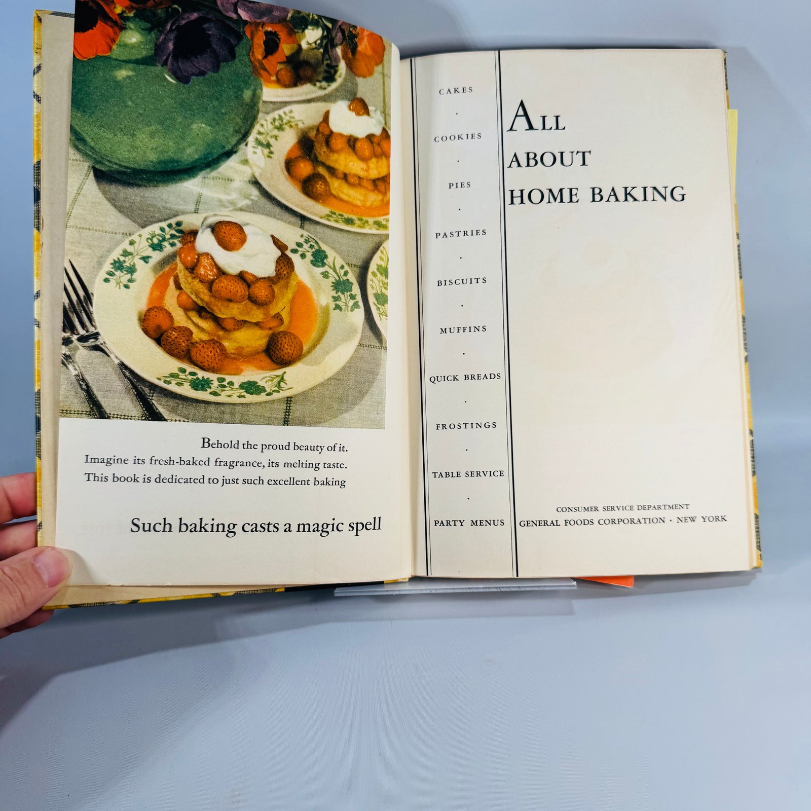 1937 All About Home Baking — General Foods Test Kitchen Cookbook (144 pp) — Third Ed 3rd Printing | Baking Lessons, Menus, Vintage Cookery & Baking