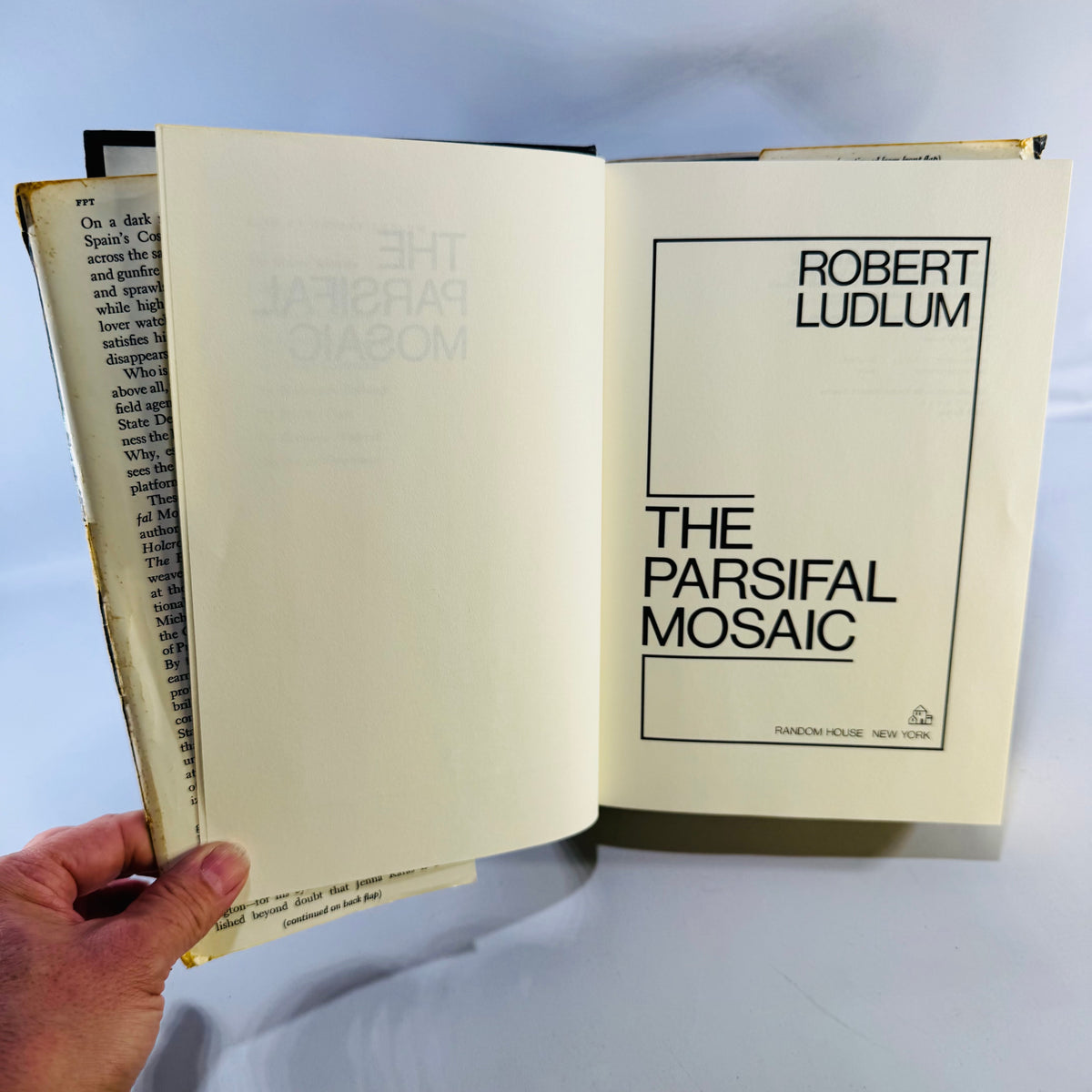 The Parsifal Mosaic Robert Ludlum 1982 First Edition Second Printing Hardcover