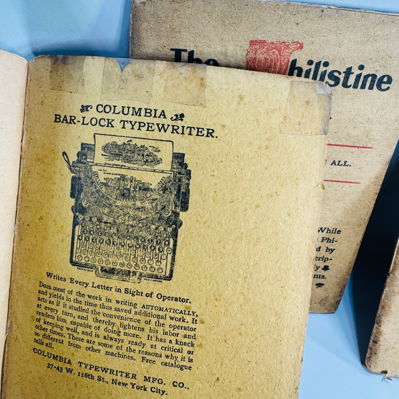 Antique Roycroft Little Magazine Bundle — The Philistine A Periodical of Protest (1899–1902) — Elbert Hubbard | 5 Issue Lot, Literary Satire & Social Commentary