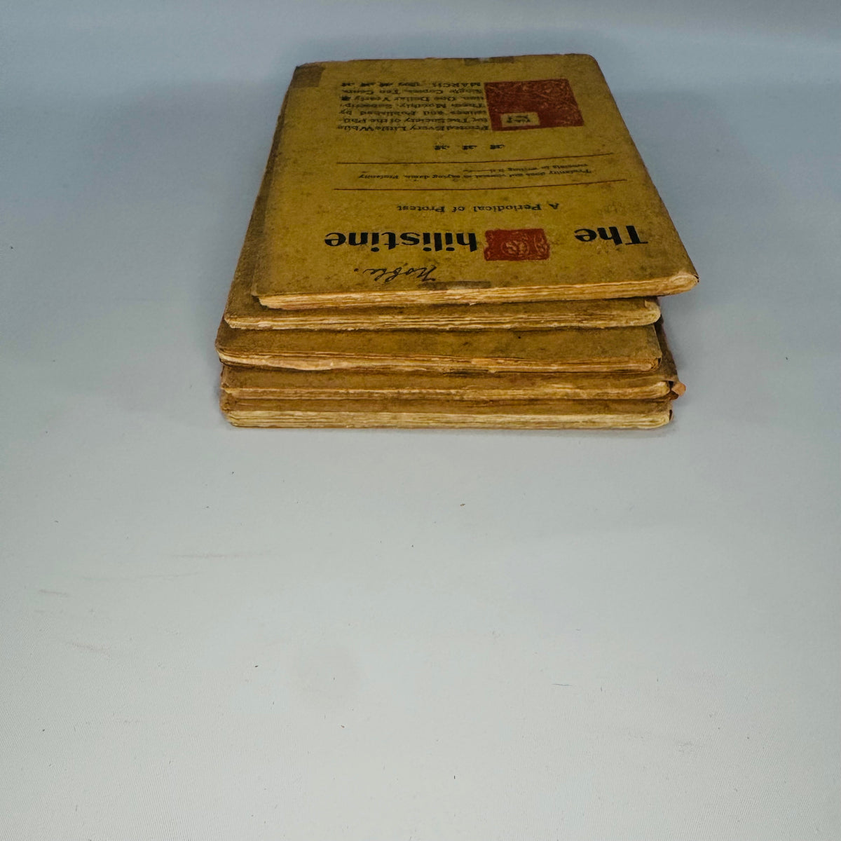 Antique Roycroft Little Magazine Bundle — The Philistine A Periodical of Protest (1899–1902) — Elbert Hubbard | 5 Issue Lot, Literary Satire & Social Commentary