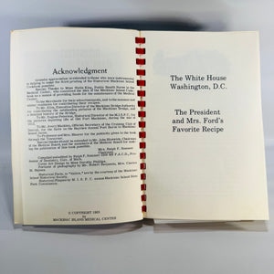 Vintage Michigan Community Cookbook — Historical Mackinac Island Cook Book (5th Edition 1975) — Mackinac Island Medical Center | Red Comb Binding, Regional Cooking, Community Cookbooks