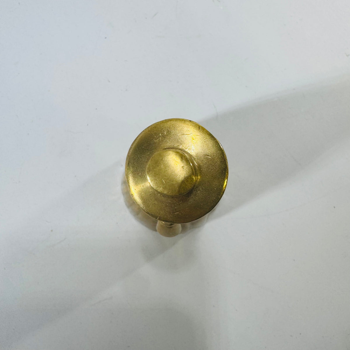 Vintage Brass Welsh Lady Bell 4 Inch Figural Table Bell Traditional Costume