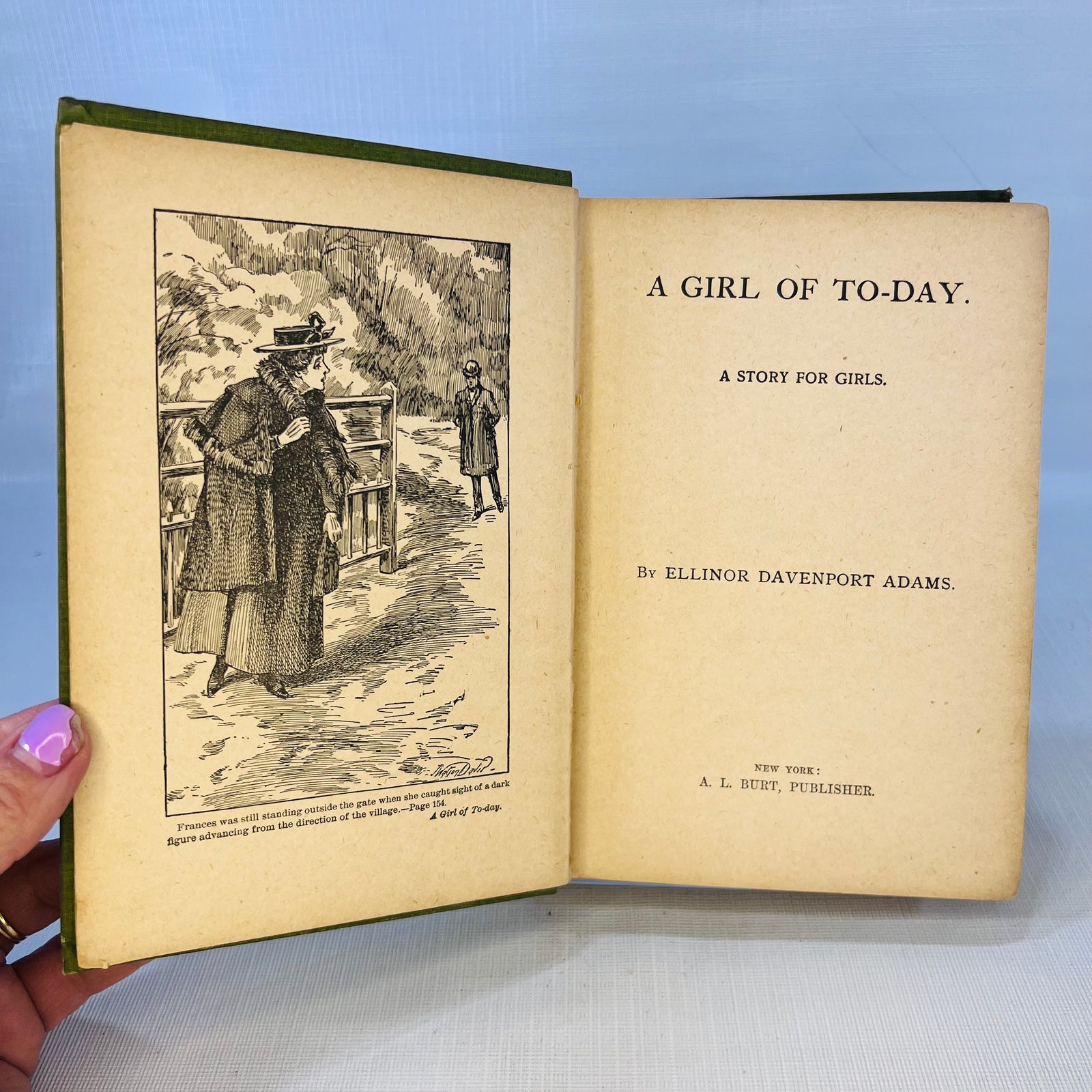 A Girl of To-Day A Story for Girls by Ellinor Davenport Adams Circa 1930s A.L. Burt, Publishers