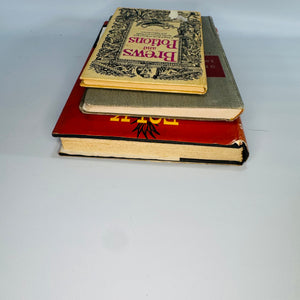 Vintage Remedies & Folk Medicine Book Bundle (3) — Jarvis Folk Medicine (1958) + Rickards Brews and Potions (Hugh Evelyn, London) + Cullen/Gross Manual of Medical Emergencies (1950 reprint) | Occult Folklore + Medical History