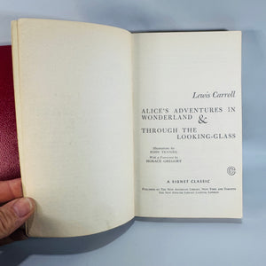 Classic Fantasy Literature — Vintage Alice in Wonderland 2-Book Paperback Set (Mid-Century) — Lewis Carroll | Tenniel Illustrations, Classic Fantasy Literature
