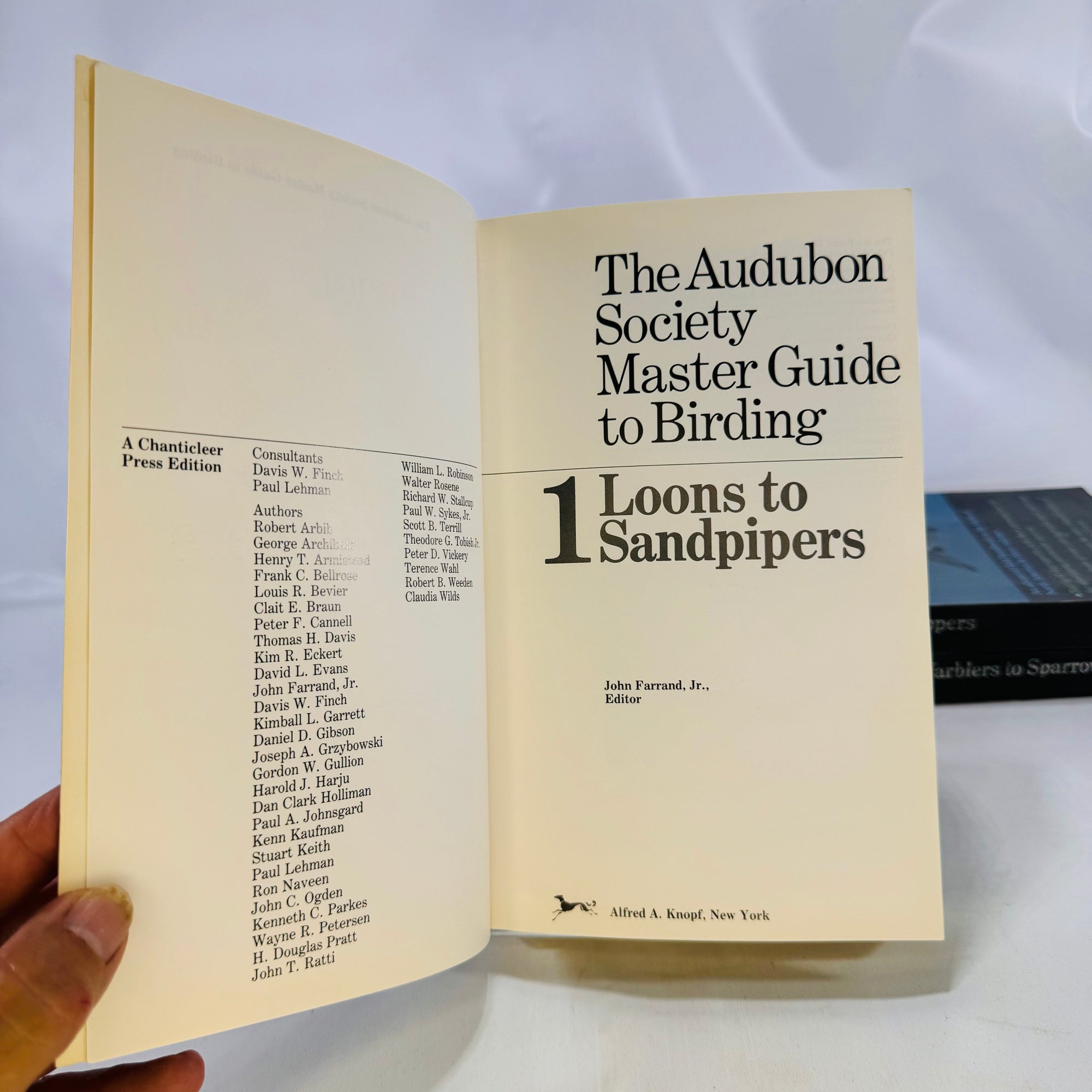 The Audubon Society Master Guide to Birding John Farrand 1983 by  First Edition Three Volumes Loons to Sandpipers Gulls to Dippers Old-World Warblers-Sparrows