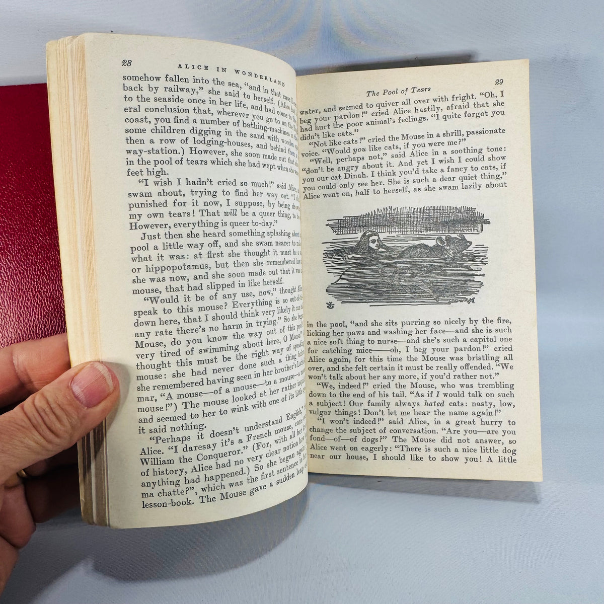 Classic Fantasy Literature — Vintage Alice in Wonderland 2-Book Paperback Set (Mid-Century) — Lewis Carroll | Tenniel Illustrations, Classic Fantasy Literature