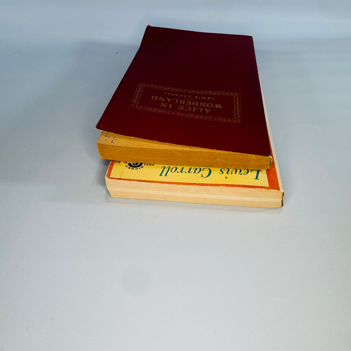 Classic Fantasy Literature — Vintage Alice in Wonderland 2-Book Paperback Set (Mid-Century) — Lewis Carroll | Tenniel Illustrations, Classic Fantasy Literature