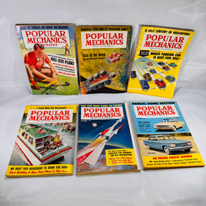Popular Mechanics Magazine Run – July to December 1959 (6 Consecutive Issues)