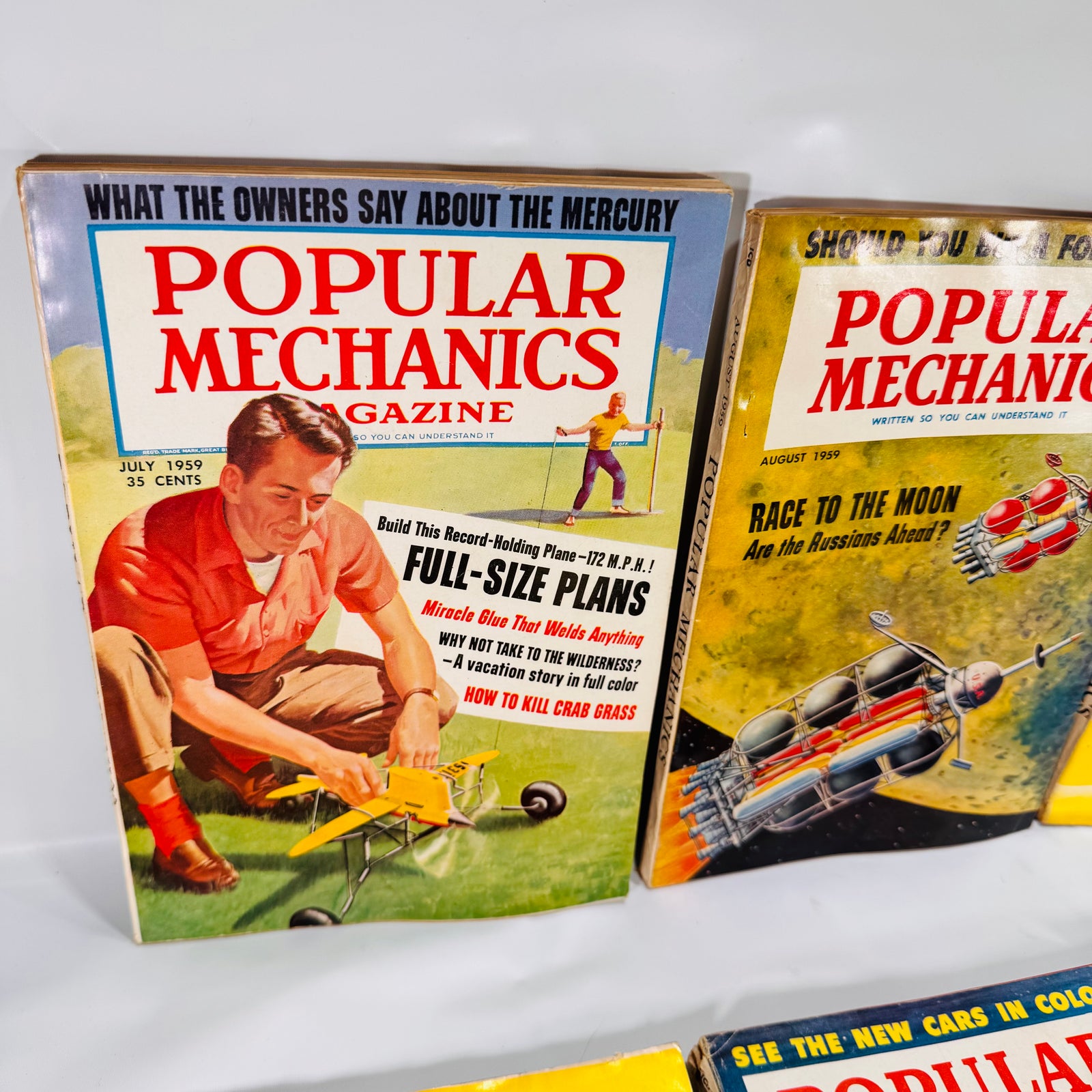 Popular Mechanics Magazine Run – July to December 1959 (6 Consecutive Issues)