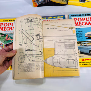 Popular Mechanics Magazine Run – July to December 1959 (6 Consecutive Issues)