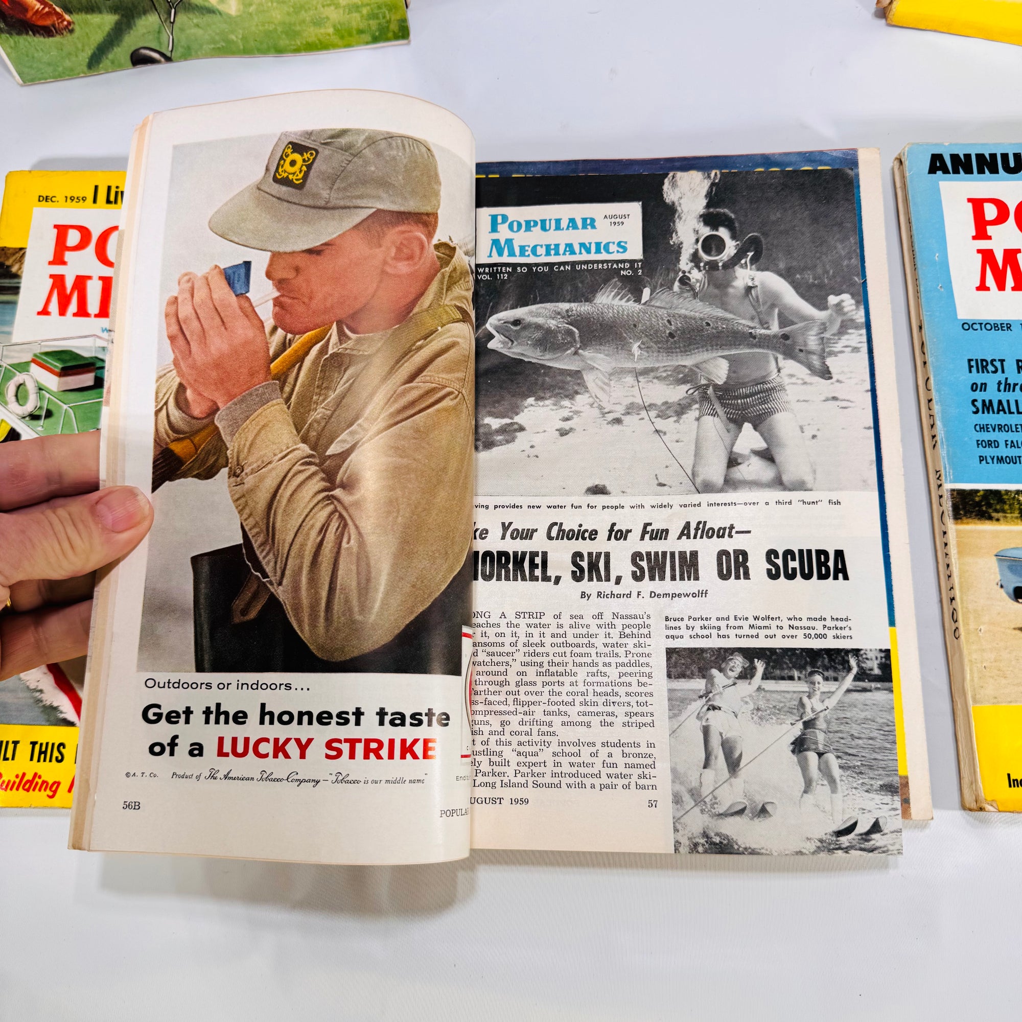 Popular Mechanics Magazine Run – July to December 1959 (6 Consecutive Issues)