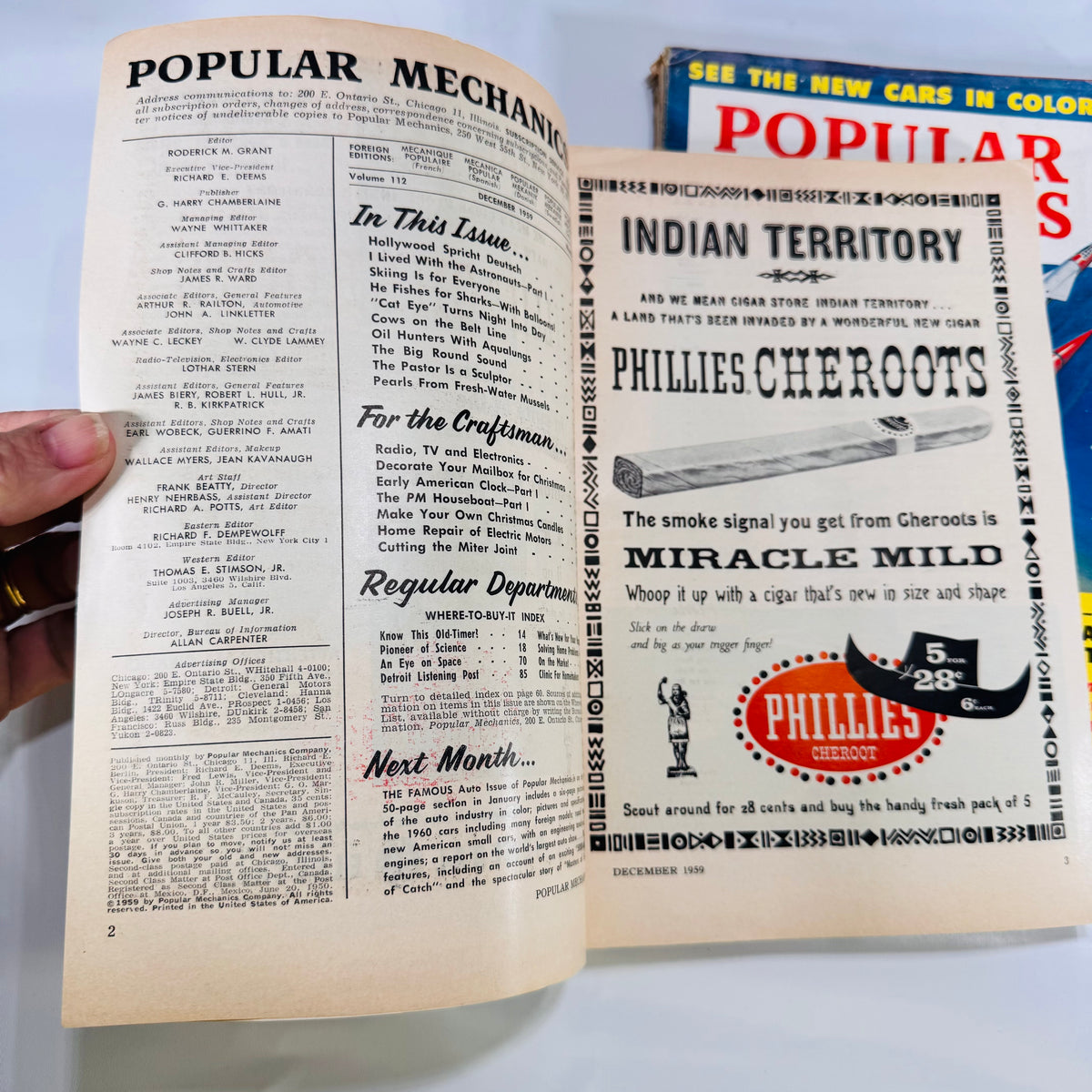 Popular Mechanics Magazine Run – July to December 1959 (6 Consecutive Issues)