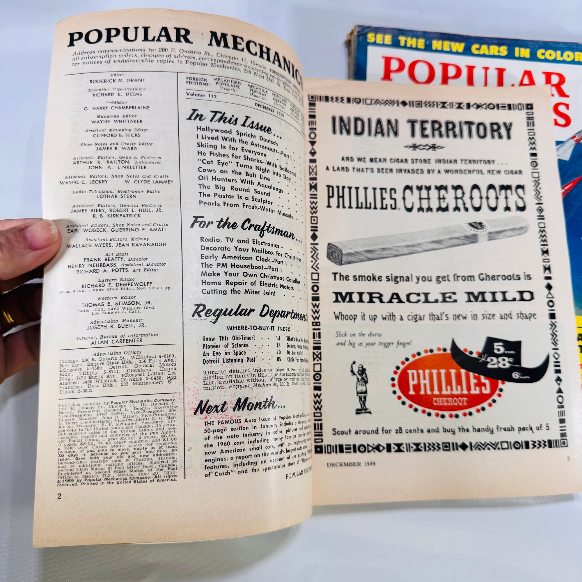 Popular Mechanics Magazine Run – July to December 1959 (6 Consecutive Issues)