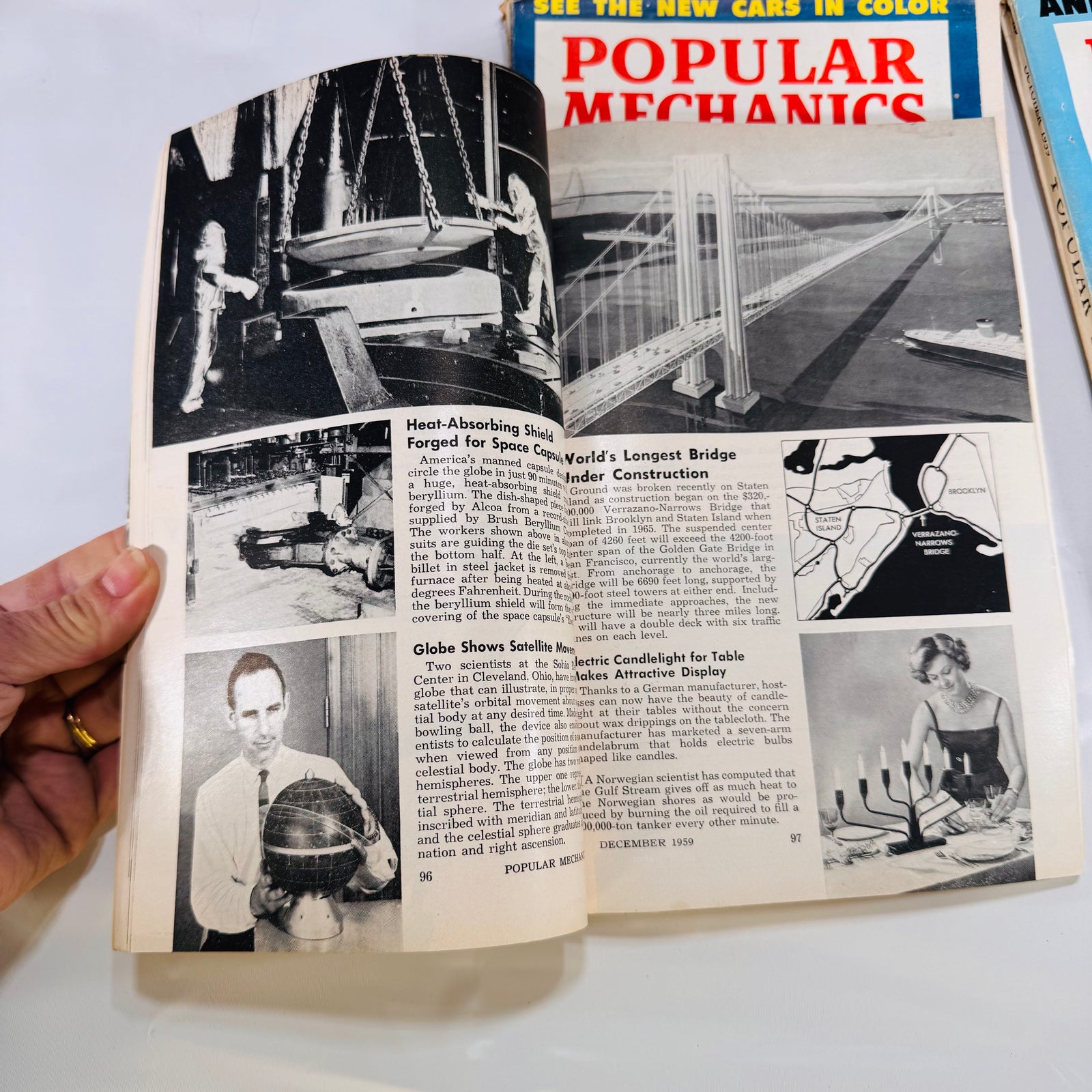 Popular Mechanics Magazine Run – July to December 1959 (6 Consecutive Issues)