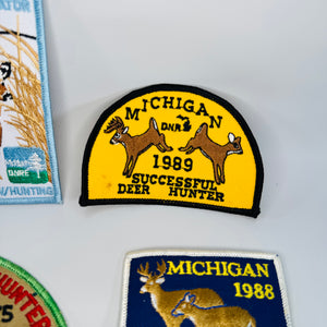 Michigan DNR Deer Patch Lot (4) — Successful Deer Hunter 1975, 1988, 1989 + 2010 Deer Management Cooperator