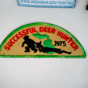 Michigan DNR Deer Patch Lot (4) — Successful Deer Hunter 1975, 1988, 1989 + 2010 Deer Management Cooperator