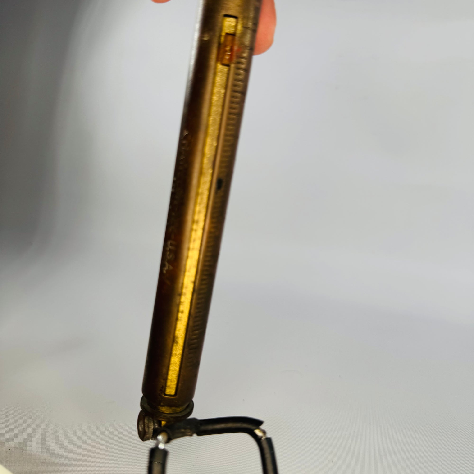 Vintage Chatillon Brass Hanging Spring Scale 9