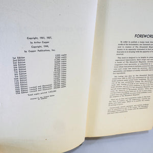1944 Household Searchlight Recipe Book 17th Edition Thumb Indexed Vintage Hardcover Cookbook