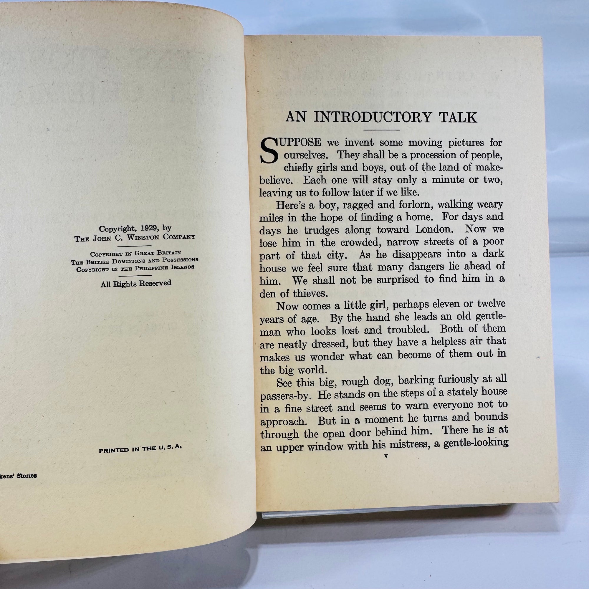 Dickens’ Stories About Children (Children’s Classics • Fiction Anthology) – 1929 Illustrated Hardcover