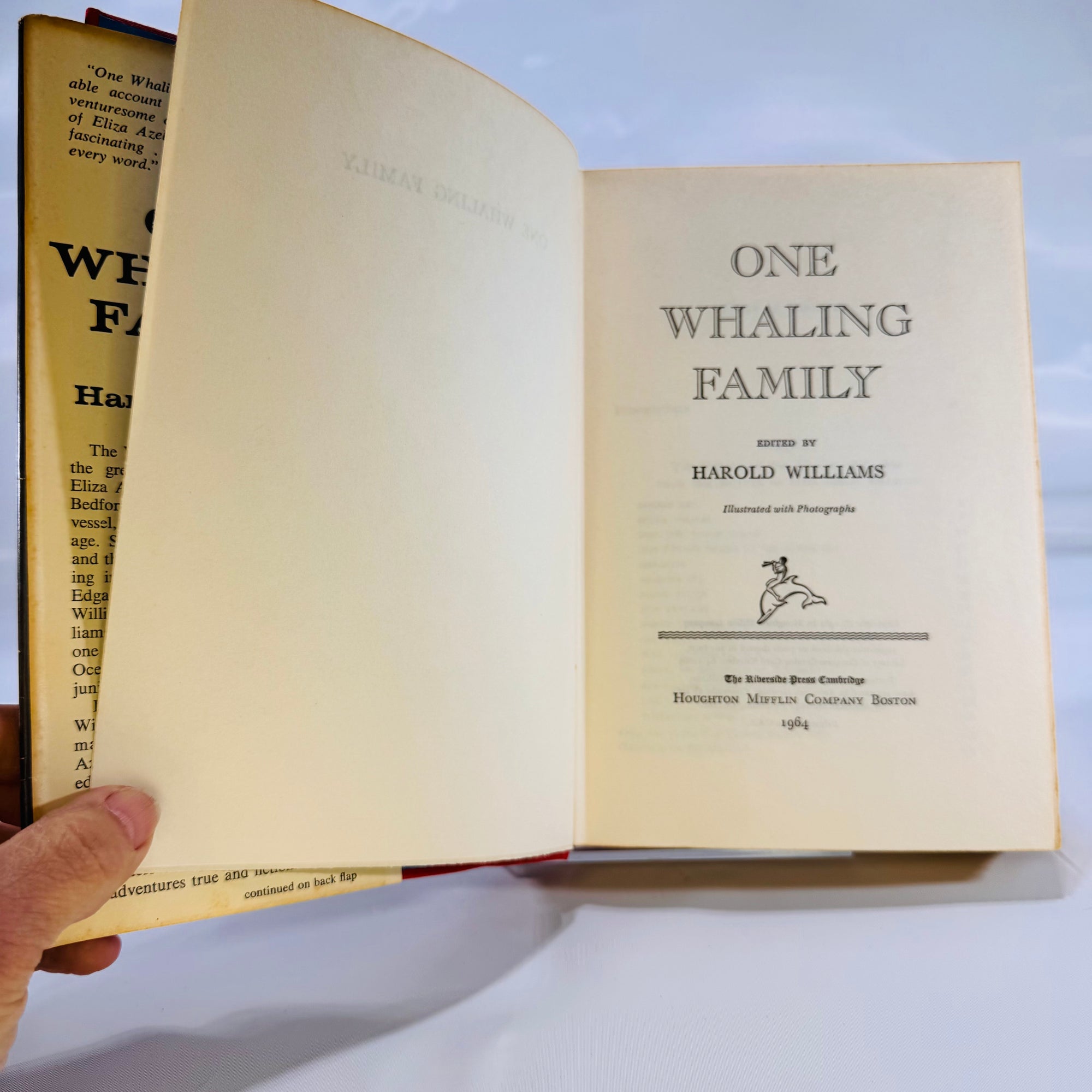 One Whaling Family (Maritime History • Memoir) – 1964 Illustrated Hardcover