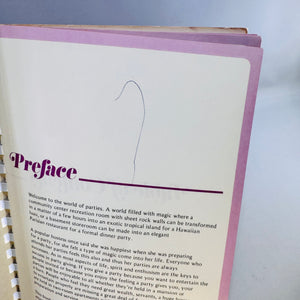 1973 Beta Sigma Phi International Party Book Vintage Spiral Party Planning and Entertaining Guide