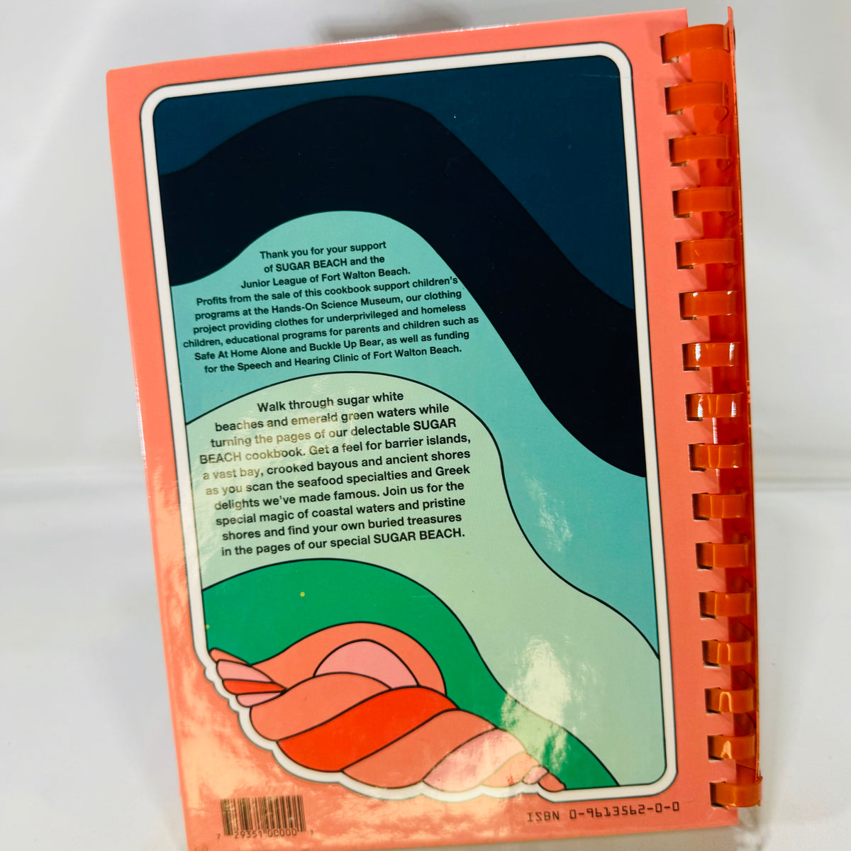 Sugar Beach by The Junior League of Fort Walton Beach Florida 1984 First Edition Wimmer Book Dist