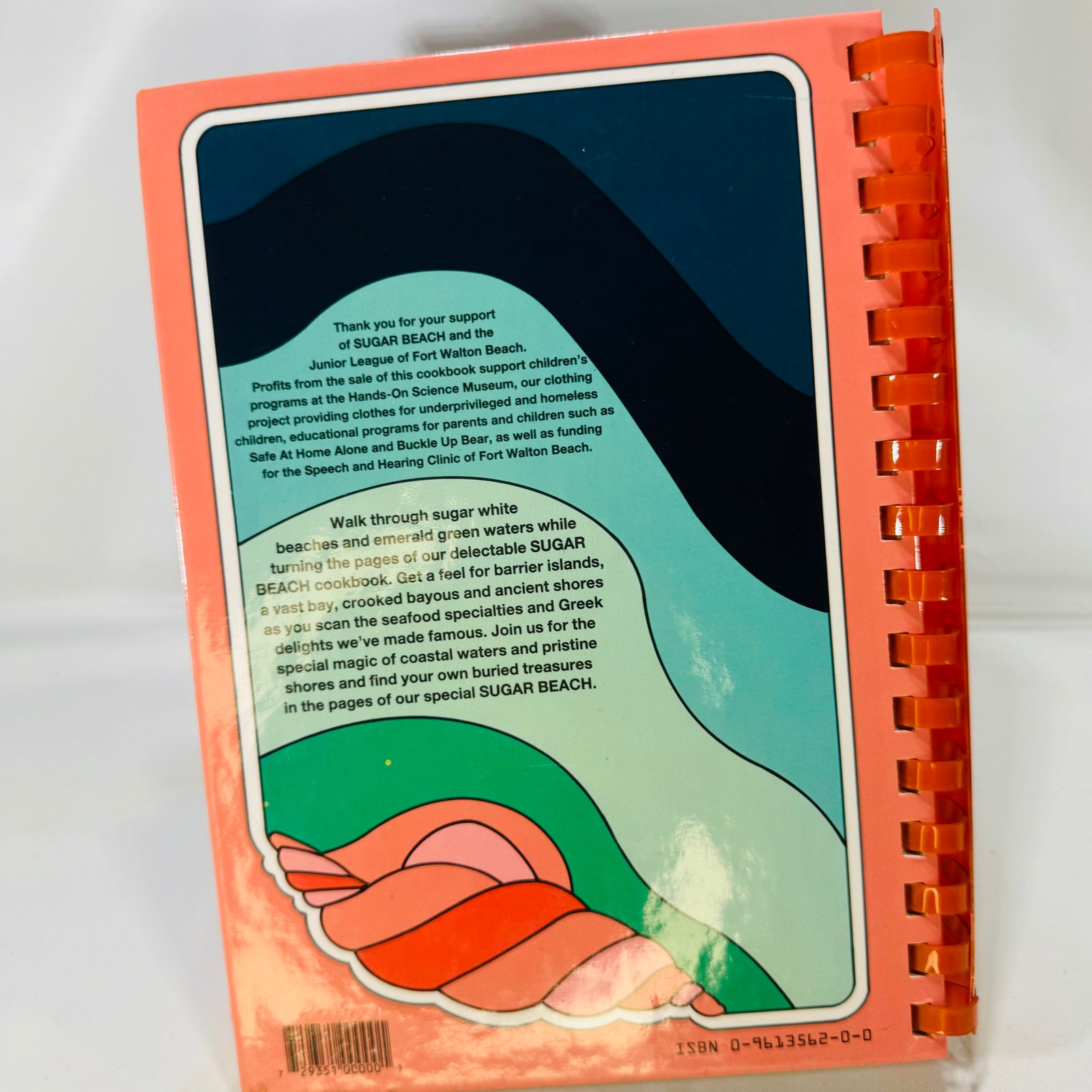 Sugar Beach by The Junior League of Fort Walton Beach Florida 1984 First Edition Wimmer Book Dist