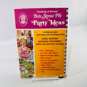 1973 Beta Sigma Phi International Party Book Vintage Spiral Party Planning and Entertaining Guide