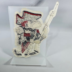 Vintage Minuteman Colonial Soldier Embroidered Patch (7x4) – Patriot Musket & Bayonet