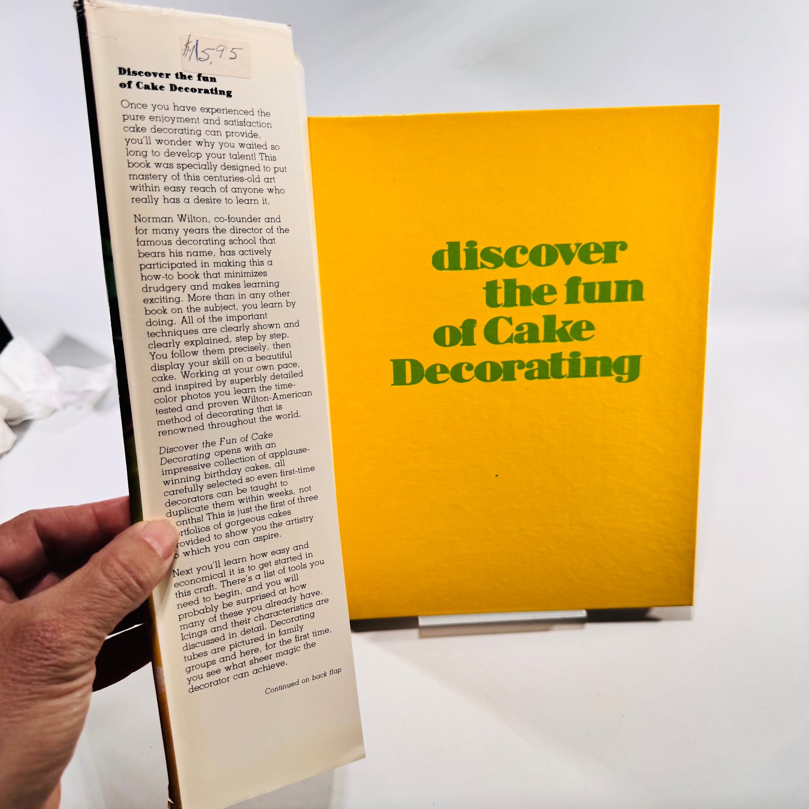 Vintage Wilton Cake Decorating Book Discover the Fun Hardcover with Dust Jacket 100 Projects