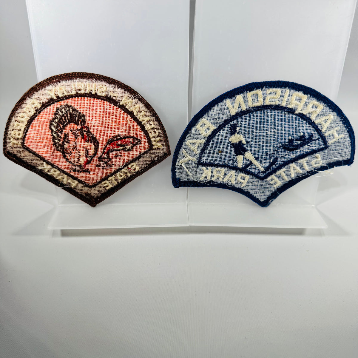 Vintage Tennessee State Park Patch Set (2) – Harrison Bay + Meeman-Shelby Forest (4x3)