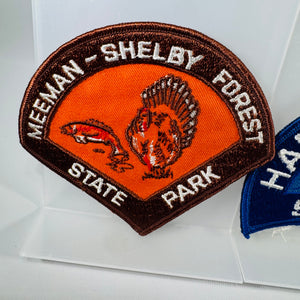 Vintage Tennessee State Park Patch Set (2) – Harrison Bay + Meeman-Shelby Forest (4x3)