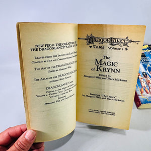 1987 Dragonlance Tales Volumes 1 and 2 First Printing TSR Fantasy Paperback Book Bundle