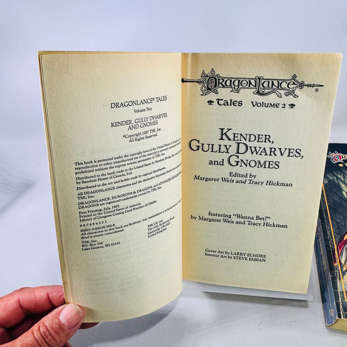 1987 Dragonlance Tales Volumes 1 and 2 First Printing TSR Fantasy Paperback Book Bundle