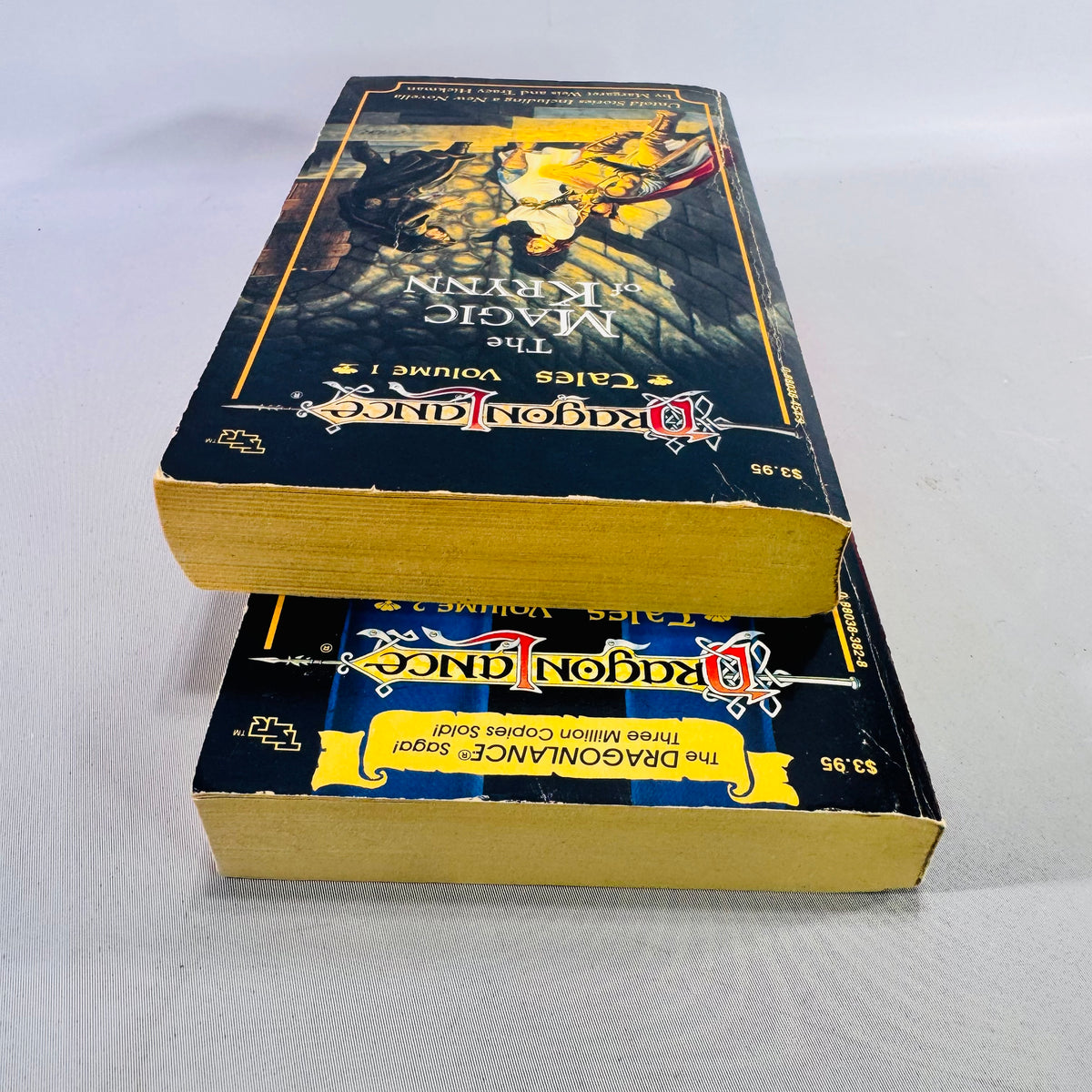 1987 Dragonlance Tales Volumes 1 and 2 First Printing TSR Fantasy Paperback Book Bundle