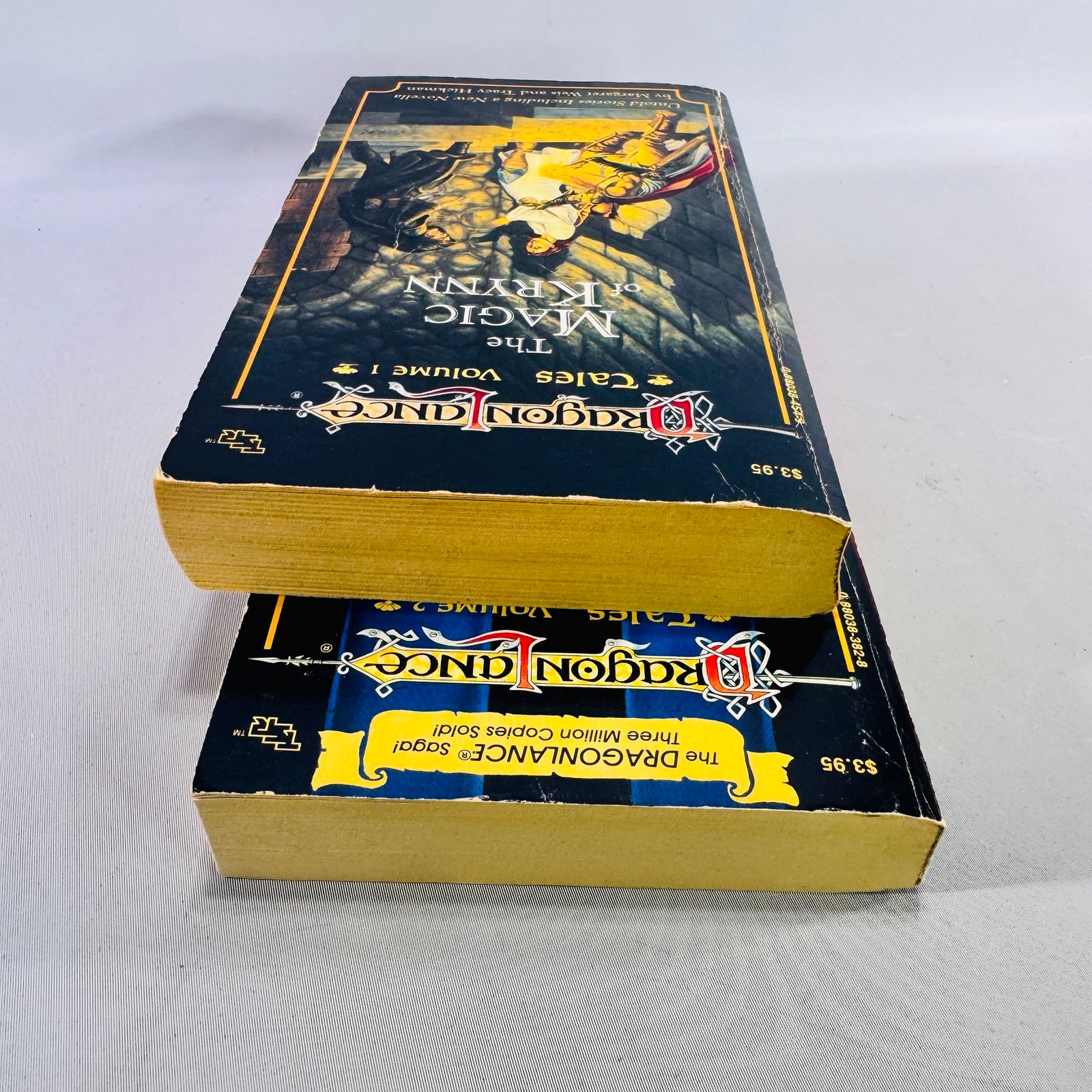 1987 Dragonlance Tales Volumes 1 and 2 First Printing TSR Fantasy Paperback Book Bundle