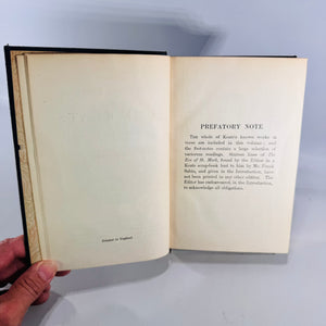 1924 Poetical Works of John Keats Oxford Edition Black Gilt Hardcover Poetry Book