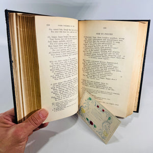 1924 Poetical Works of John Keats Oxford Edition Black Gilt Hardcover Poetry Book