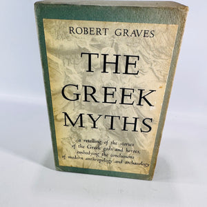 1957 The Greek Myths by Robert Graves Two Volume Hardcover Set with Slipcase and Foldout Map