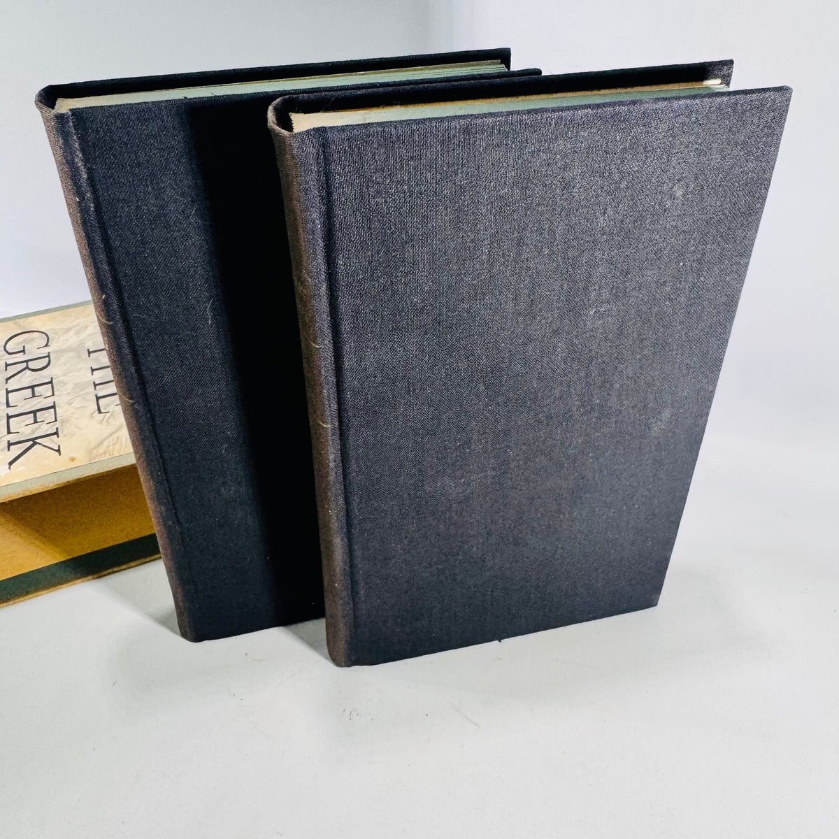 1957 The Greek Myths by Robert Graves Two Volume Hardcover Set with Slipcase and Foldout Map
