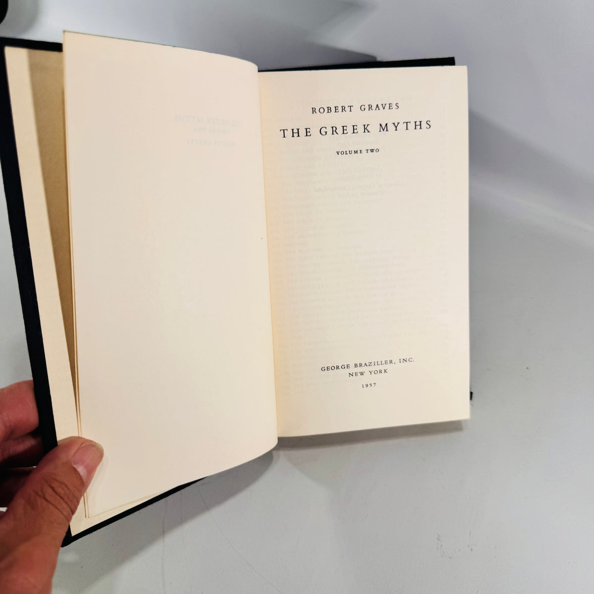 1957 The Greek Myths by Robert Graves Two Volume Hardcover Set with Slipcase and Foldout Map