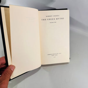 1957 The Greek Myths by Robert Graves Two Volume Hardcover Set with Slipcase and Foldout Map