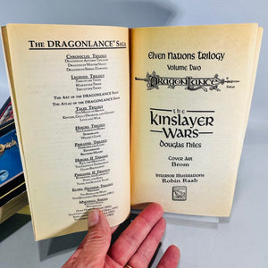 Dragonlance Elven Nations Trilogy Complete 3 Book Set 1991 TSR First Printings Fantasy Paperbacks