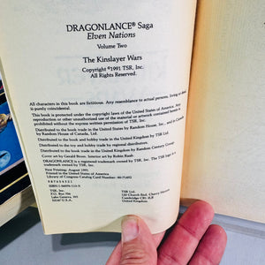 Dragonlance Elven Nations Trilogy Complete 3 Book Set 1991 TSR First Printings Fantasy Paperbacks
