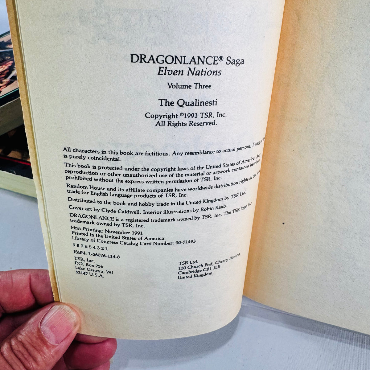 Dragonlance Elven Nations Trilogy Complete 3 Book Set 1991 TSR First Printings Fantasy Paperbacks