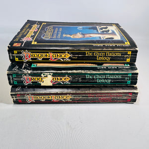 Dragonlance Elven Nations Trilogy Complete 3 Book Set 1991 TSR First Printings Fantasy Paperbacks