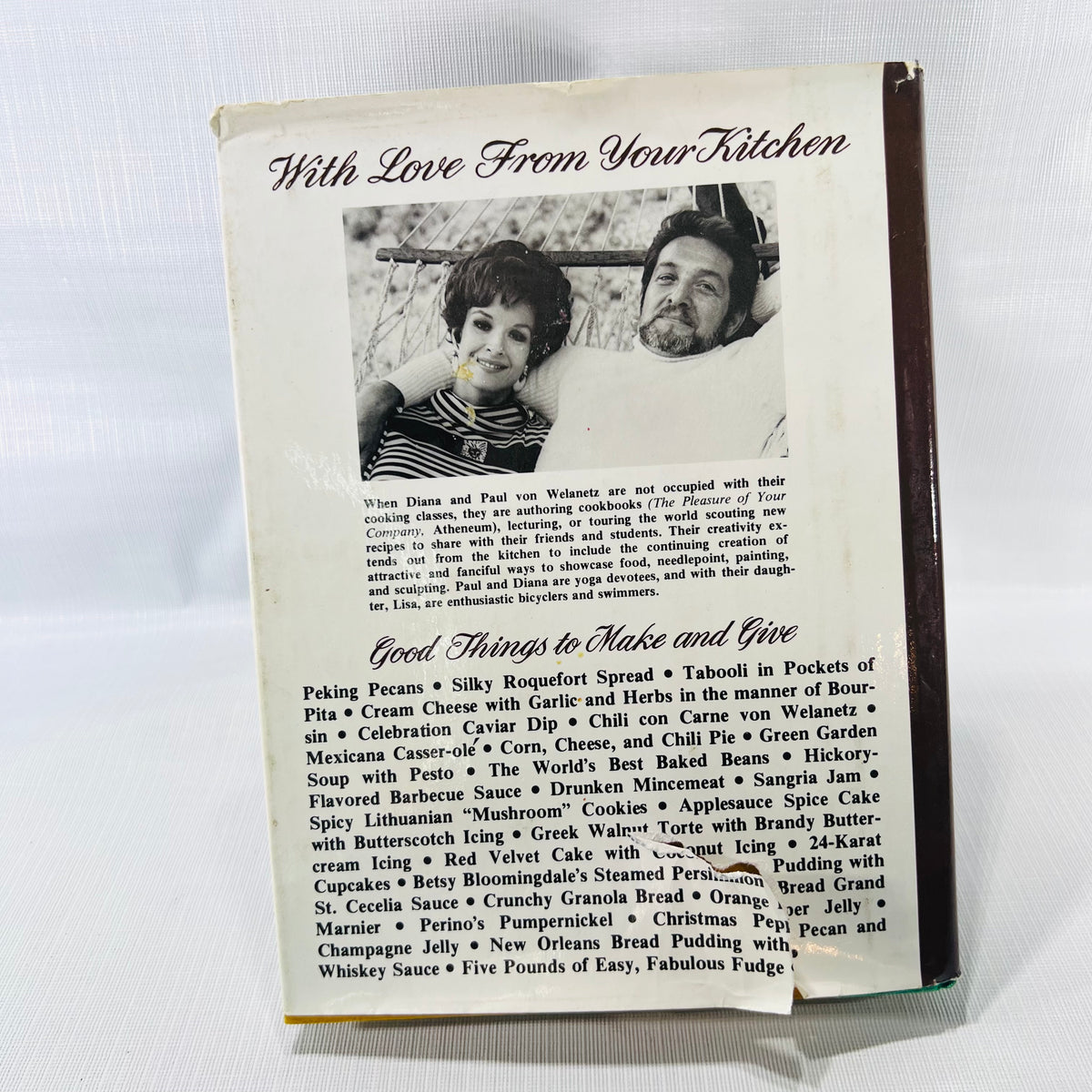 With Love From Your Kitchen by Diana & Paul Vin Welazetz 1976 J.P. Tarcher Inc.