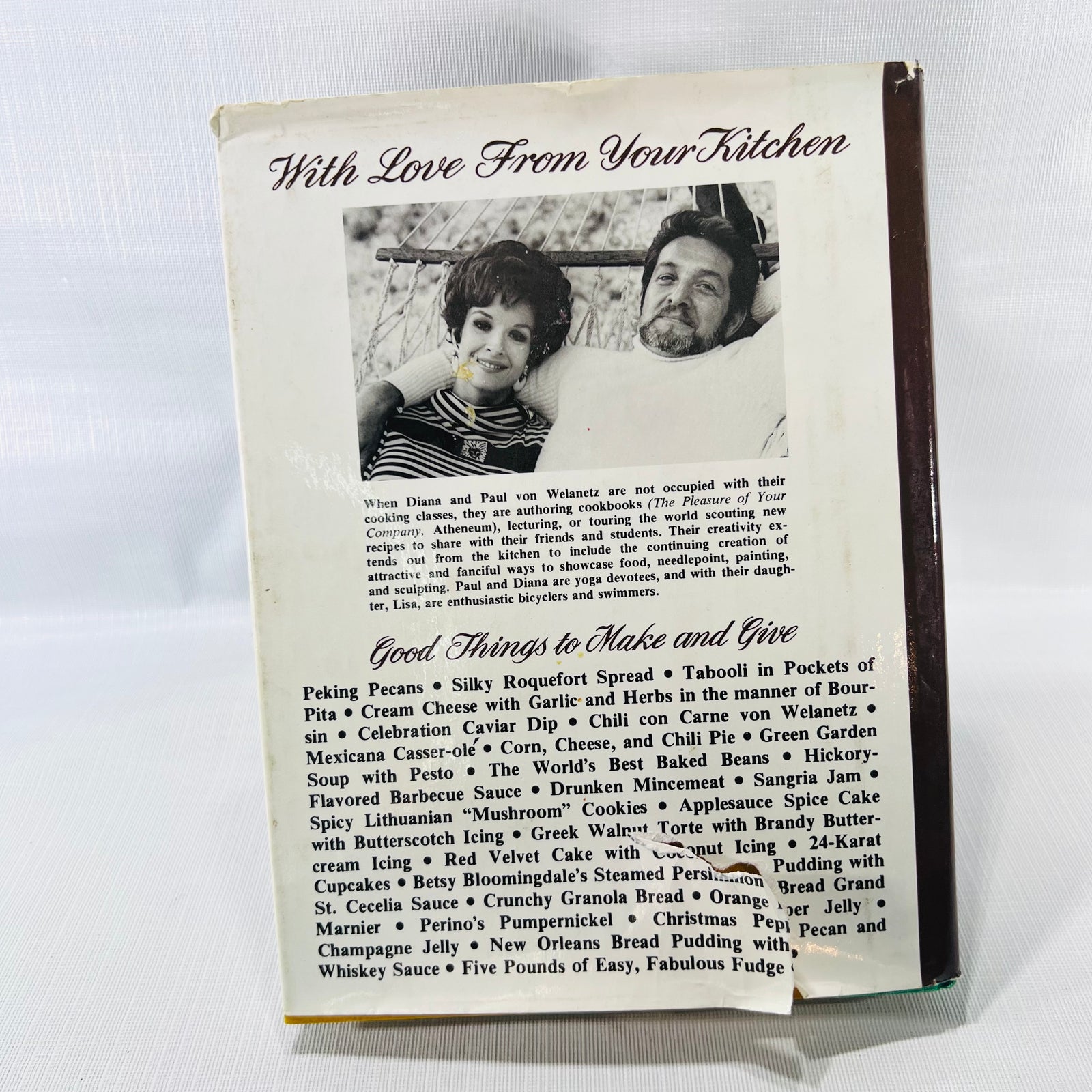 With Love From Your Kitchen by Diana & Paul Vin Welazetz 1976 J.P. Tarcher Inc.